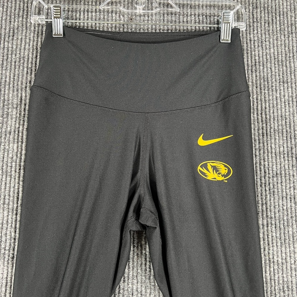 Missouri Tigers Mizzou Leggings Womens Nike Medium Black Dri Fit NCAA SEC
